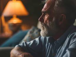 The Grief-to-Desire Bridge: Why Closeness Often Requires Mourning First 4 Individual sitting in soft light, symbolizing grief beneath emotional distance